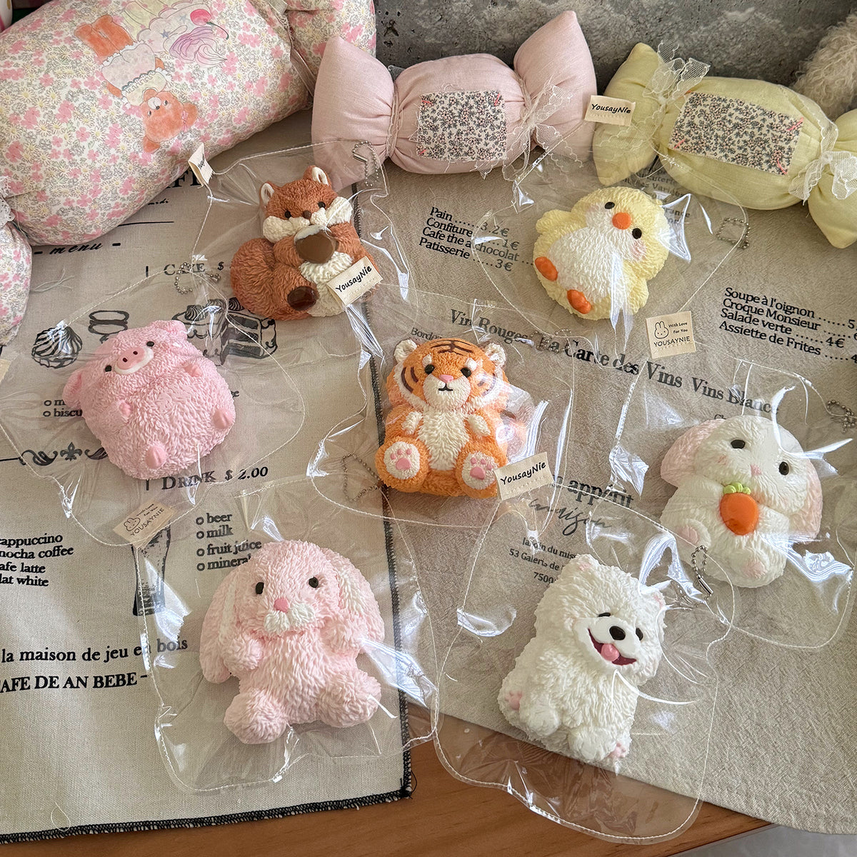 라이브 커머스 상품 선정  플러시 인형 동물 시리즈 말랑이 스퀴시, 슬로우 리바운드 수제 스트레스 해소 토이